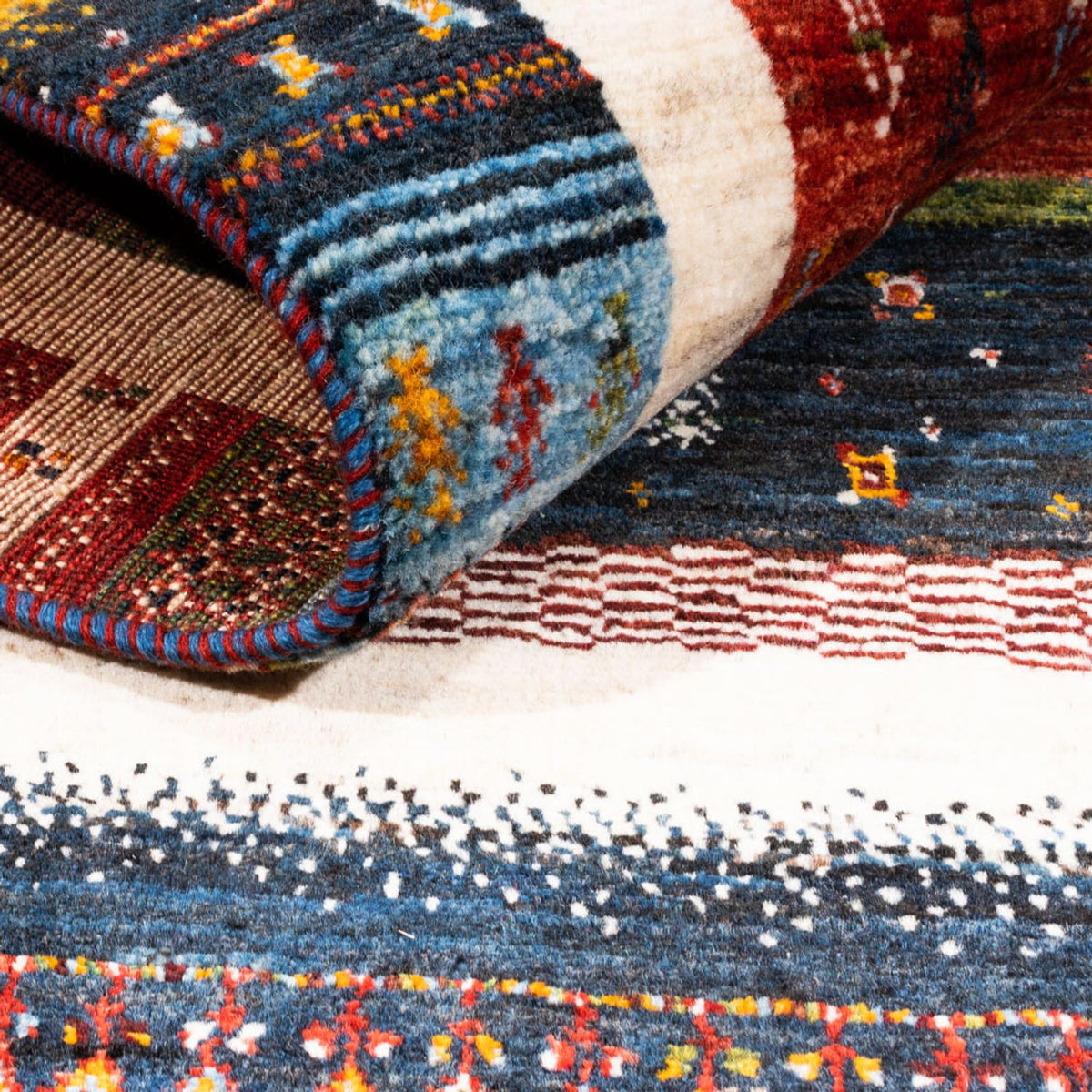 Dywan Gabbeh - Loribaft Perski - Royal - 156 x 105 cm - wielokolorowy