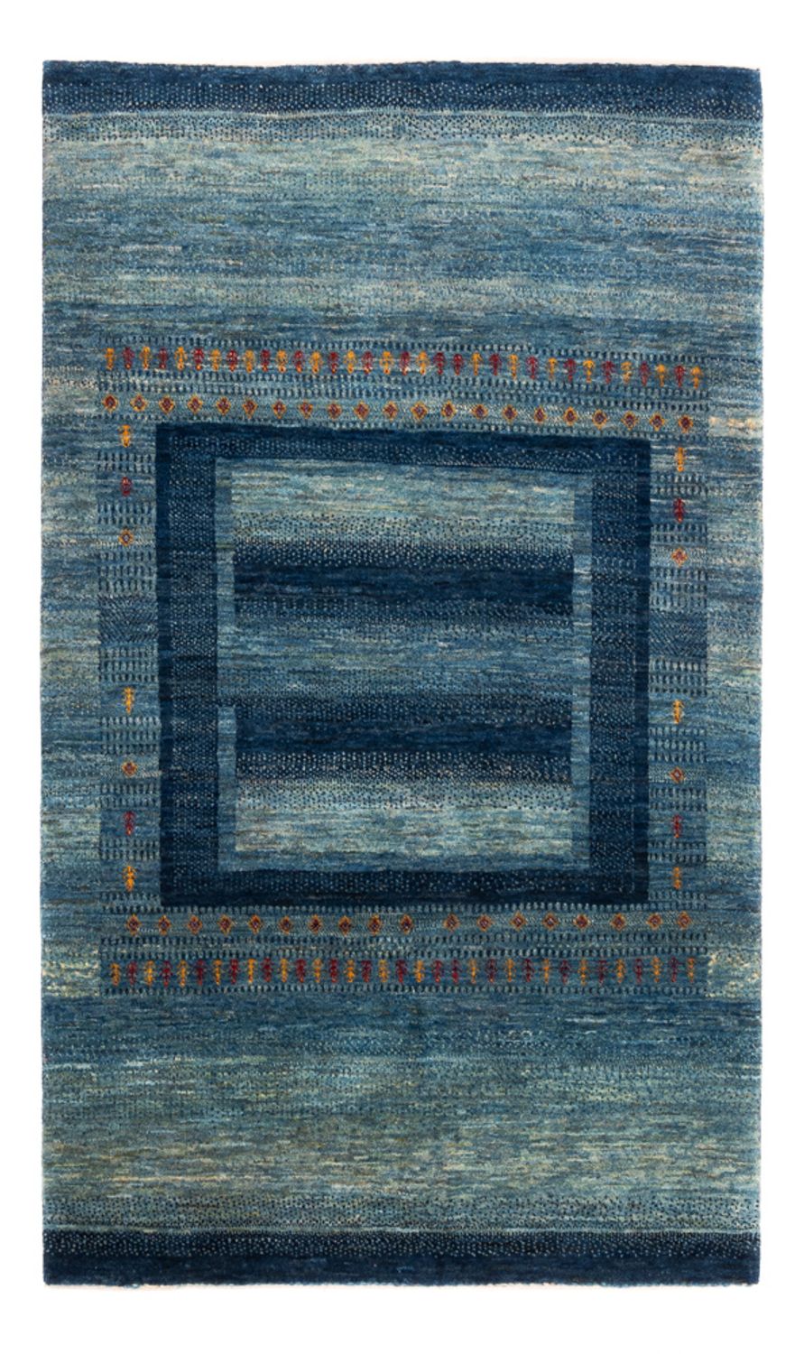 Dywan Gabbeh - Loribaft Perski - Royal - 180 x 123 cm - niebieski