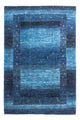 Dywan Gabbeh - Loribaft Perski - 148 x 98 cm - niebieski