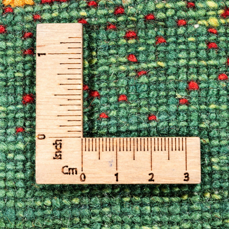 Dywan Gabbeh - Loribaft Perski - 122 x 80 cm - zielona