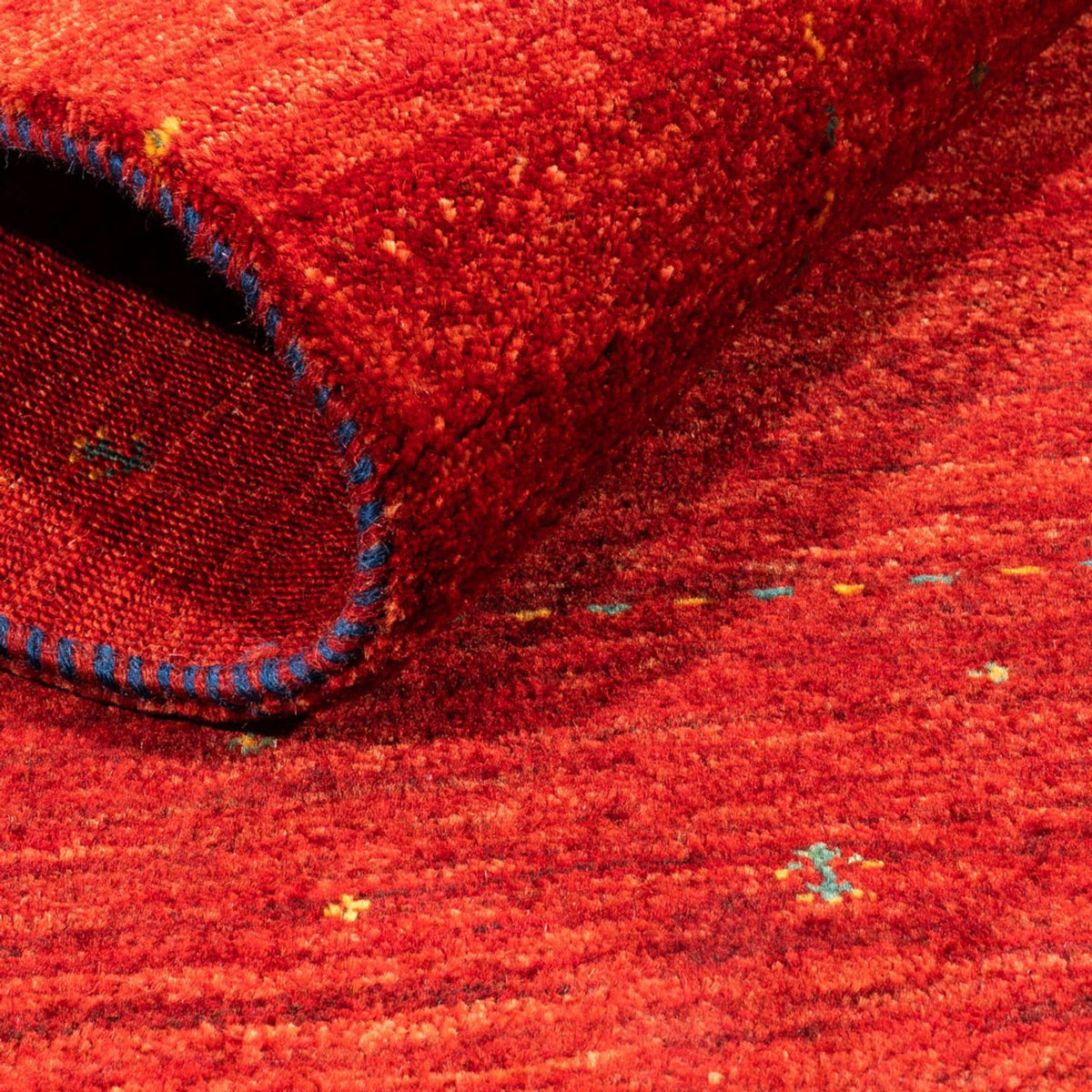 Dywan Gabbeh - Loribaft Perski - 125 x 85 cm - czerwony