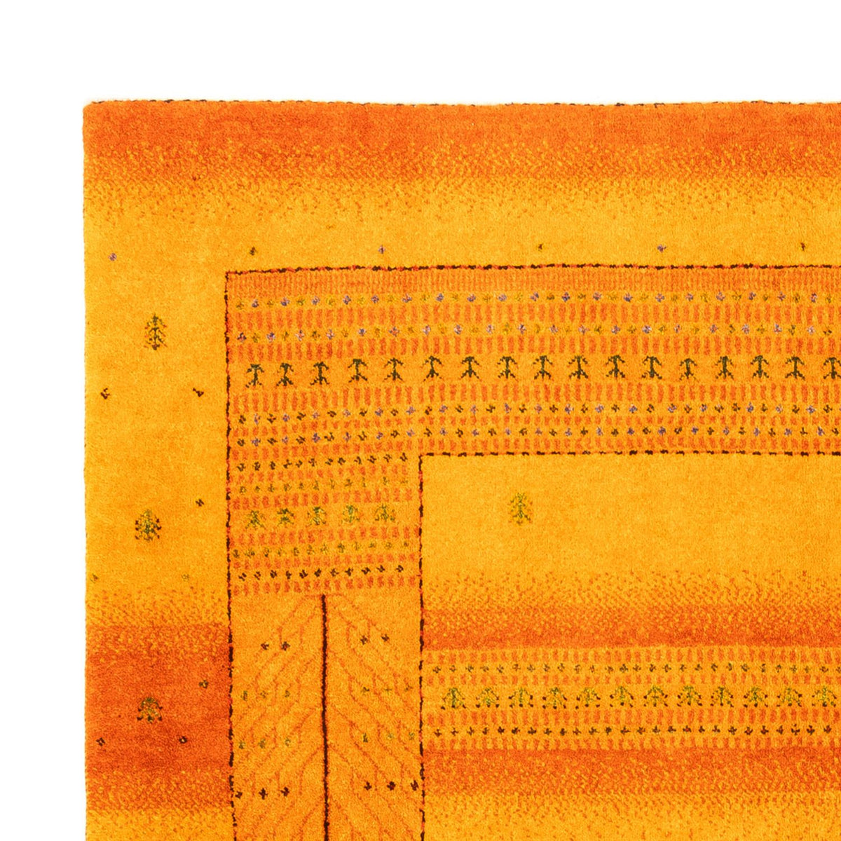 Dywan Gabbeh - Loribaft Perski - 200 x 154 cm - złoto