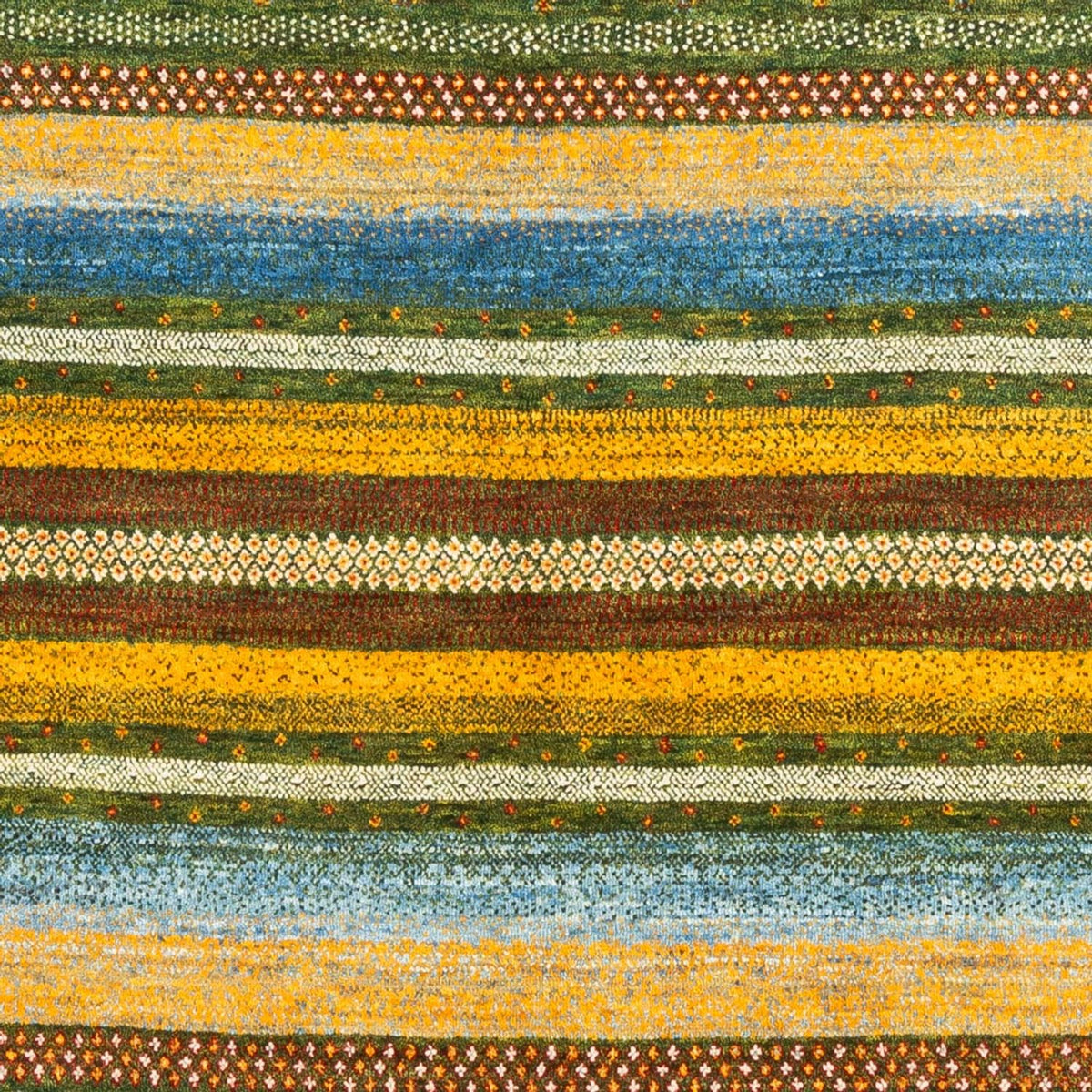 Dywan Gabbeh - Loribaft Perski - Royal - 220 x 152 cm - zielona