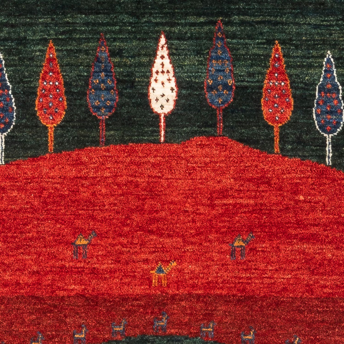 Dywan Gabbeh - Loribaft Perski - Royal - 126 x 86 cm - wielokolorowy