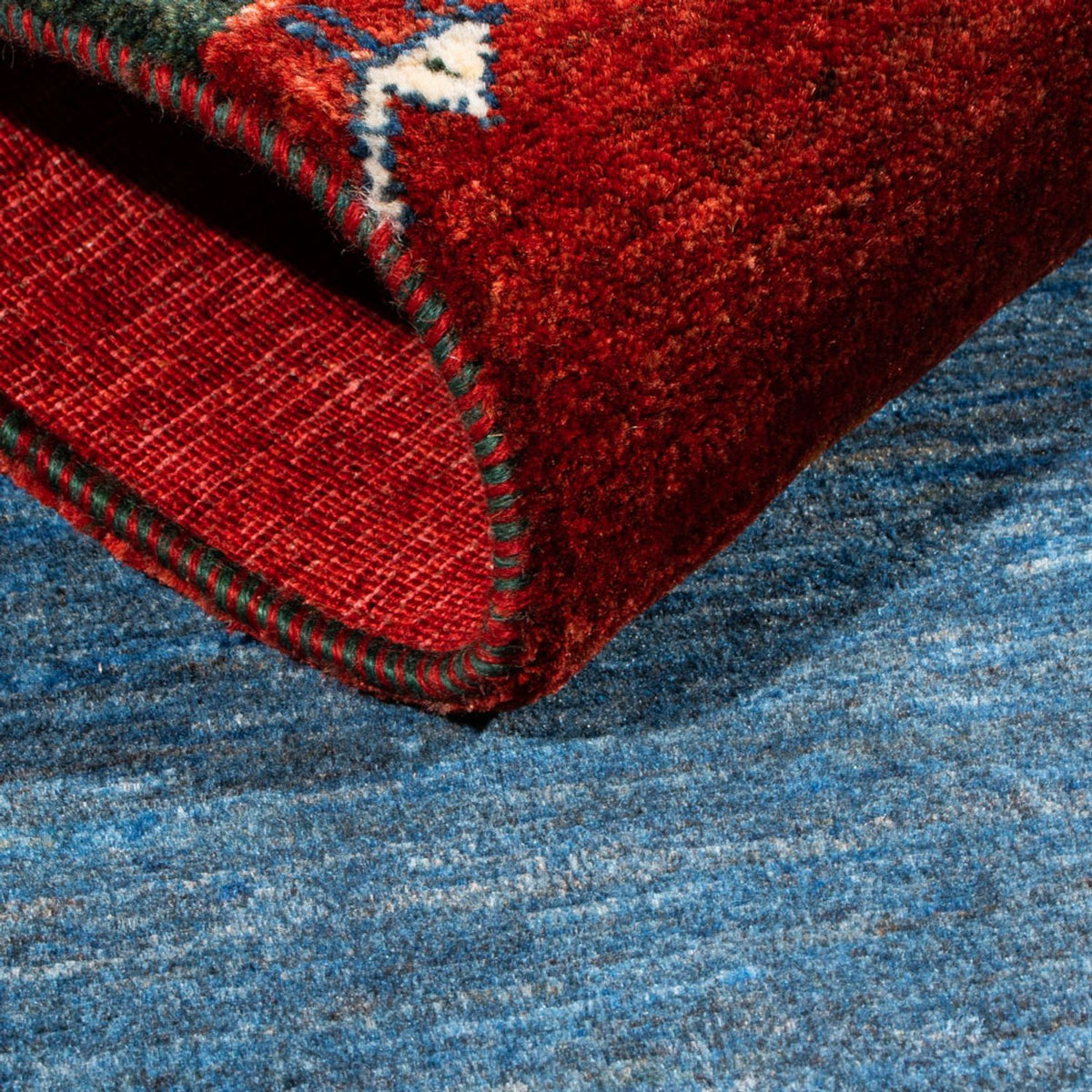 Dywan Gabbeh - Loribaft Perski - Royal - 126 x 86 cm - wielokolorowy