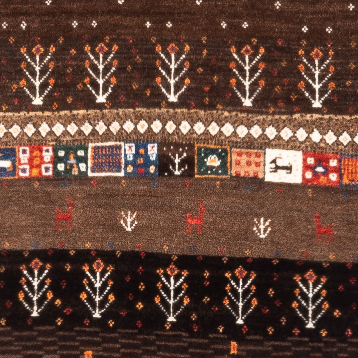 Dywan Gabbeh - Loribaft Perski - Royal - 130 x 86 cm - wielokolorowy