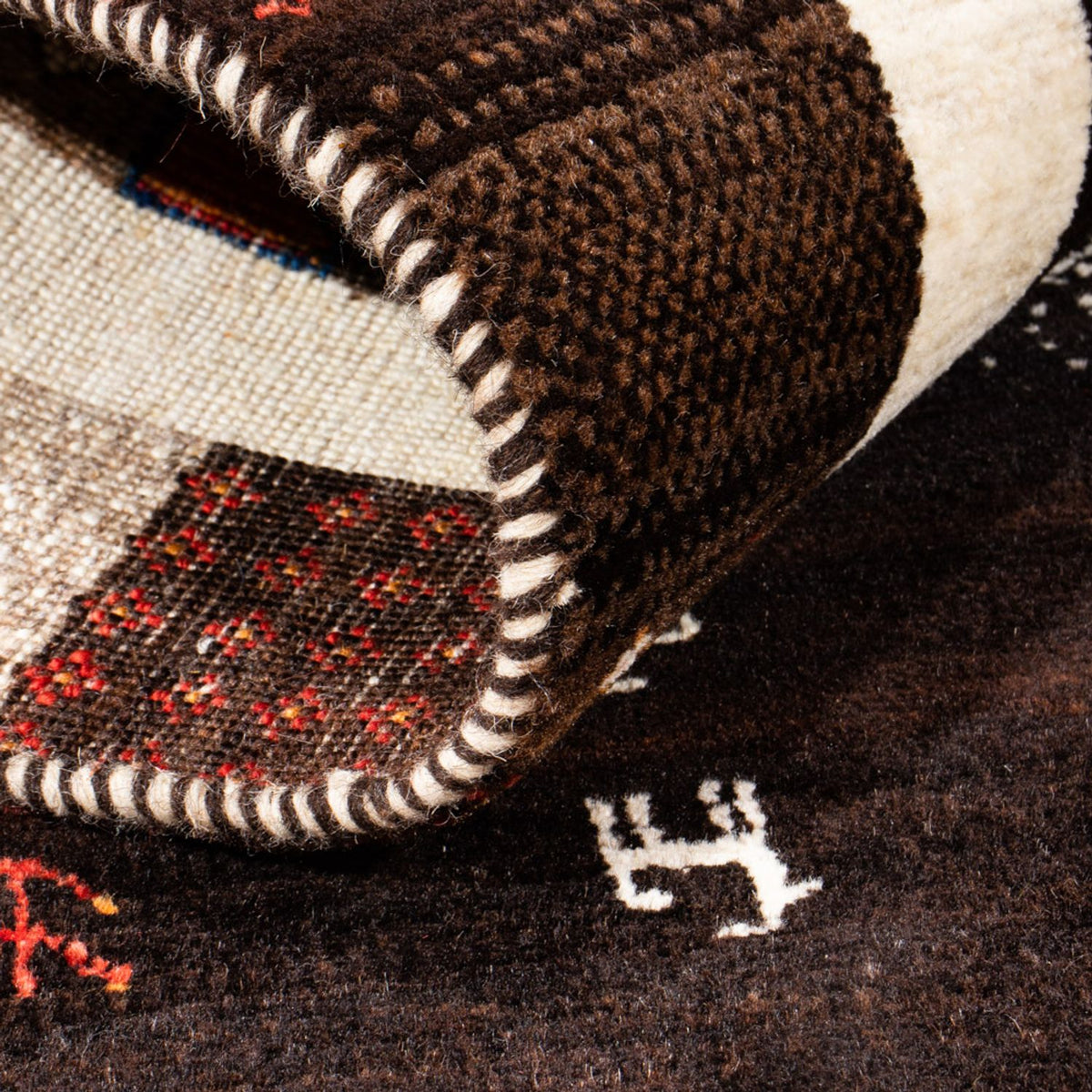 Dywan Gabbeh - Loribaft Perski - Royal - 130 x 86 cm - wielokolorowy