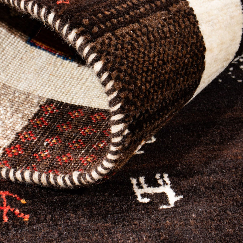 Dywan Gabbeh - Loribaft Perski - Royal - 130 x 86 cm - wielokolorowy