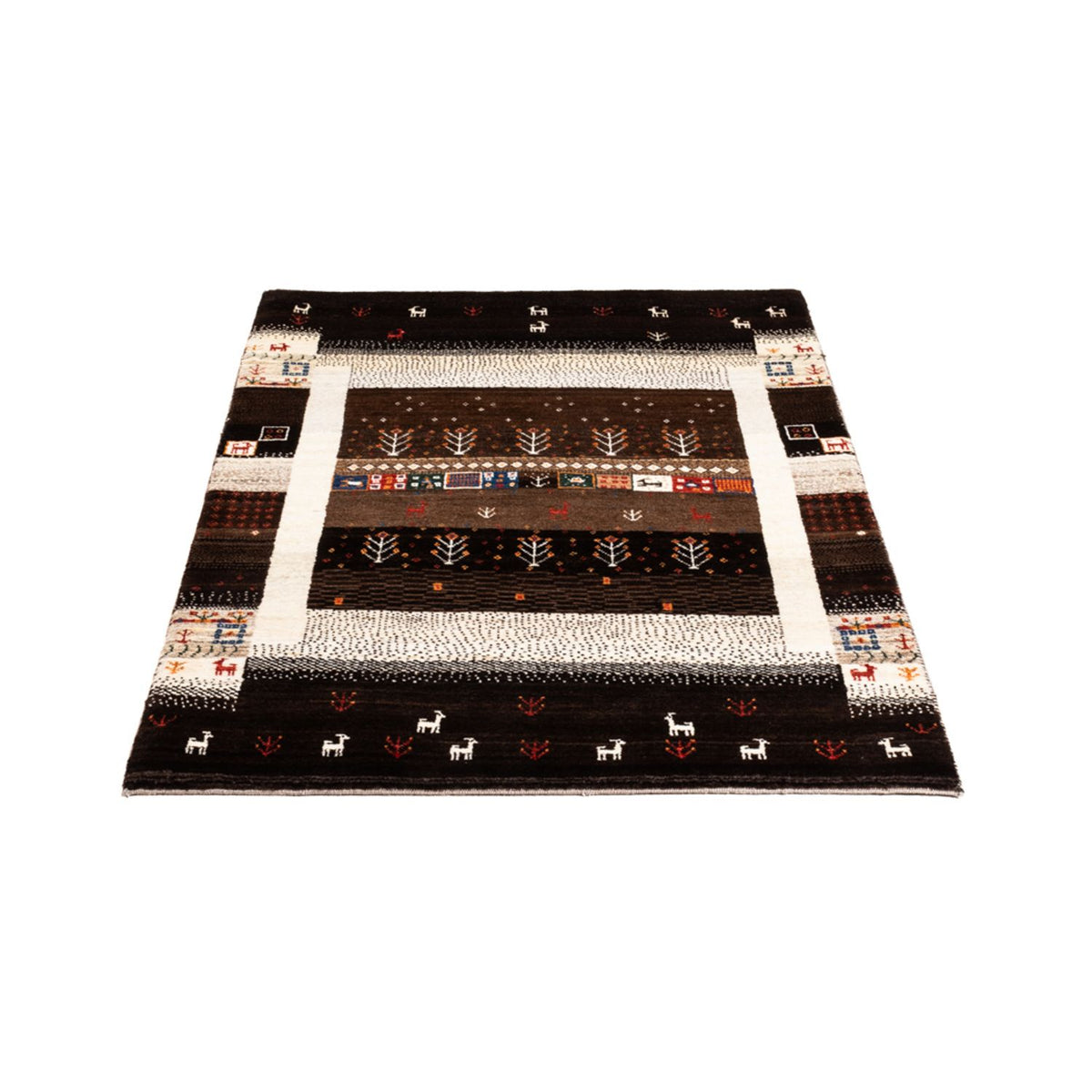 Dywan Gabbeh - Loribaft Perski - Royal - 130 x 86 cm - wielokolorowy