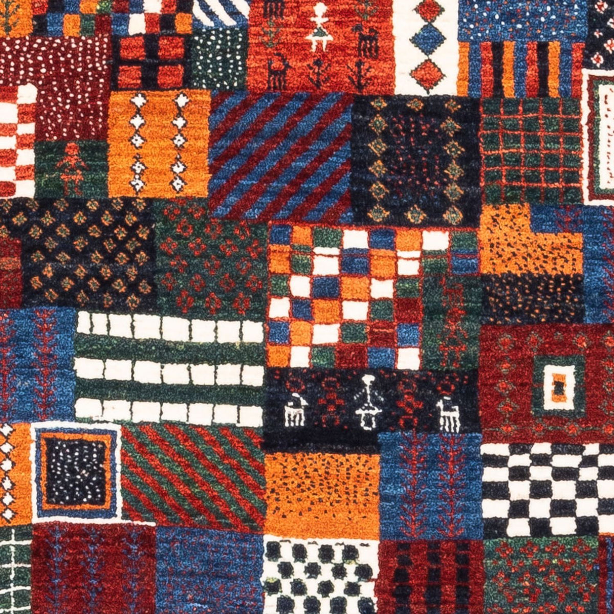 Dywan Gabbeh - Loribaft Perski - Royal - 118 x 83 cm - wielokolorowy