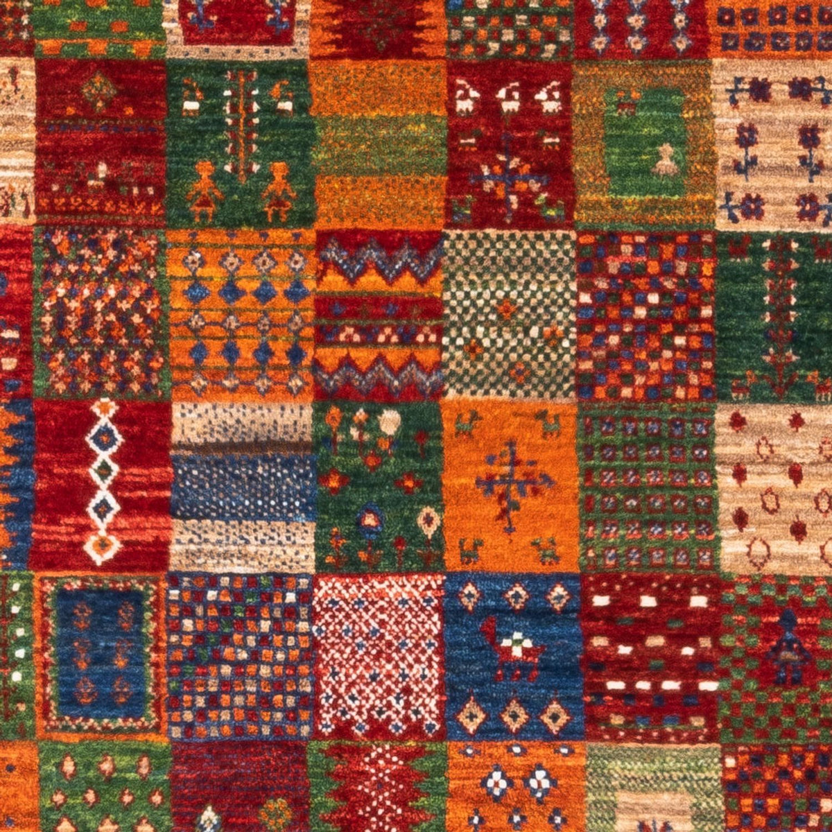 Dywan Gabbeh - Loribaft Perski - Royal - 137 x 88 cm - wielokolorowy