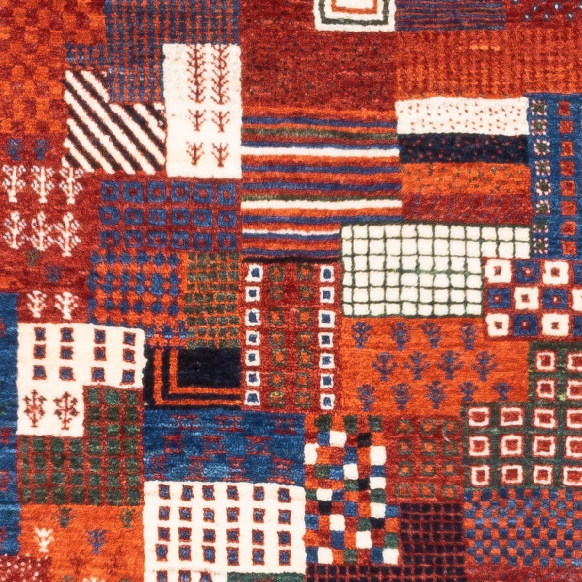 Dywan Gabbeh - Loribaft Perski - Royal - 123 x 80 cm - wielokolorowy