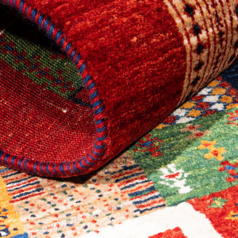 Dywan Gabbeh - Loribaft Perski - Royal - 128 x 80 cm - wielokolorowy