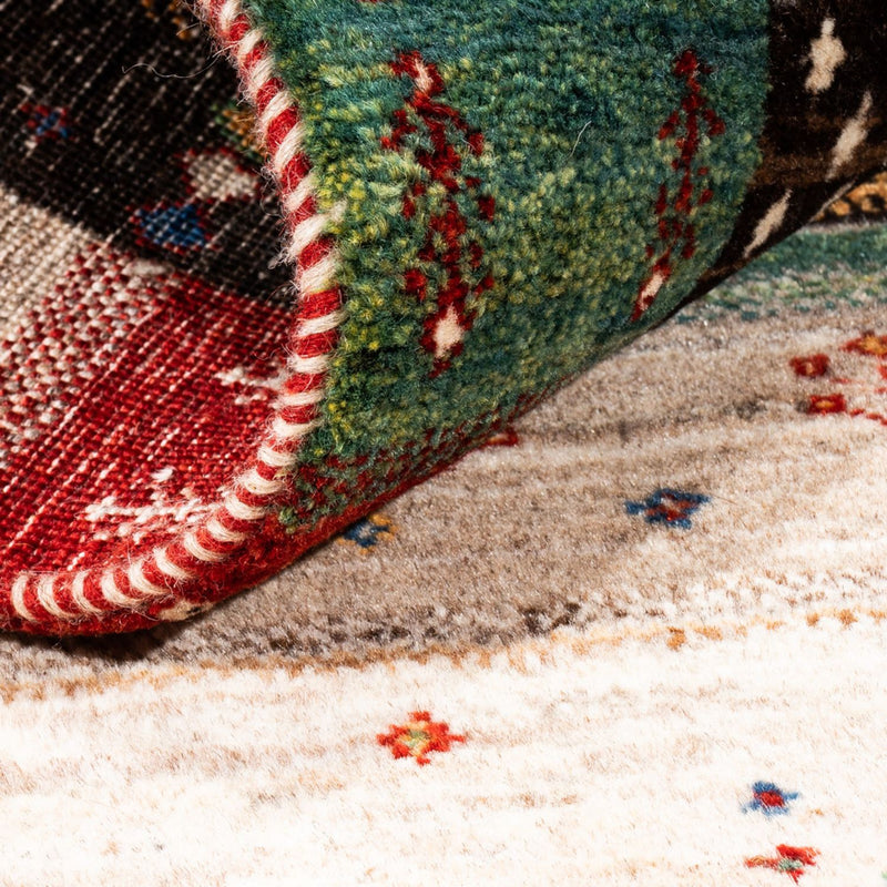 Dywan Gabbeh - Loribaft Perski - Royal - 124 x 83 cm - wielokolorowy