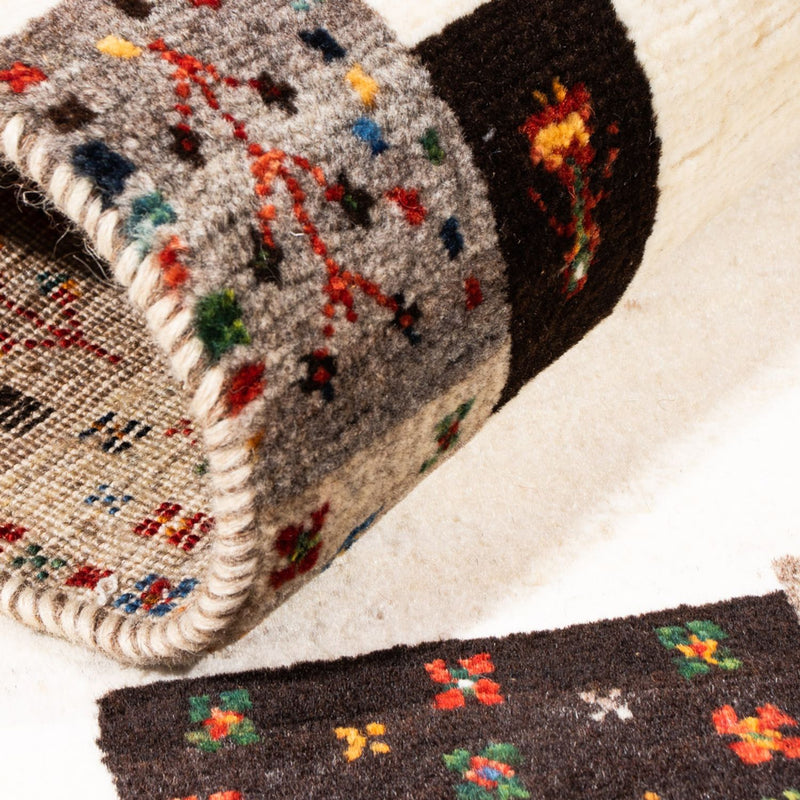 Dywan Gabbeh - Loribaft Perski - Royal - 125 x 90 cm - kremowy