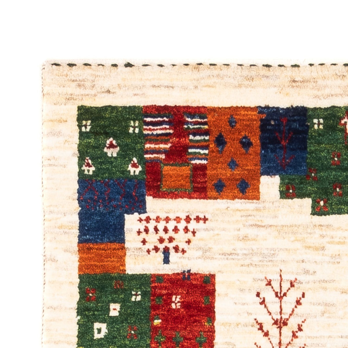 Dywan Gabbeh - Loribaft Perski - Royal - 135 x 83 cm - wielokolorowy