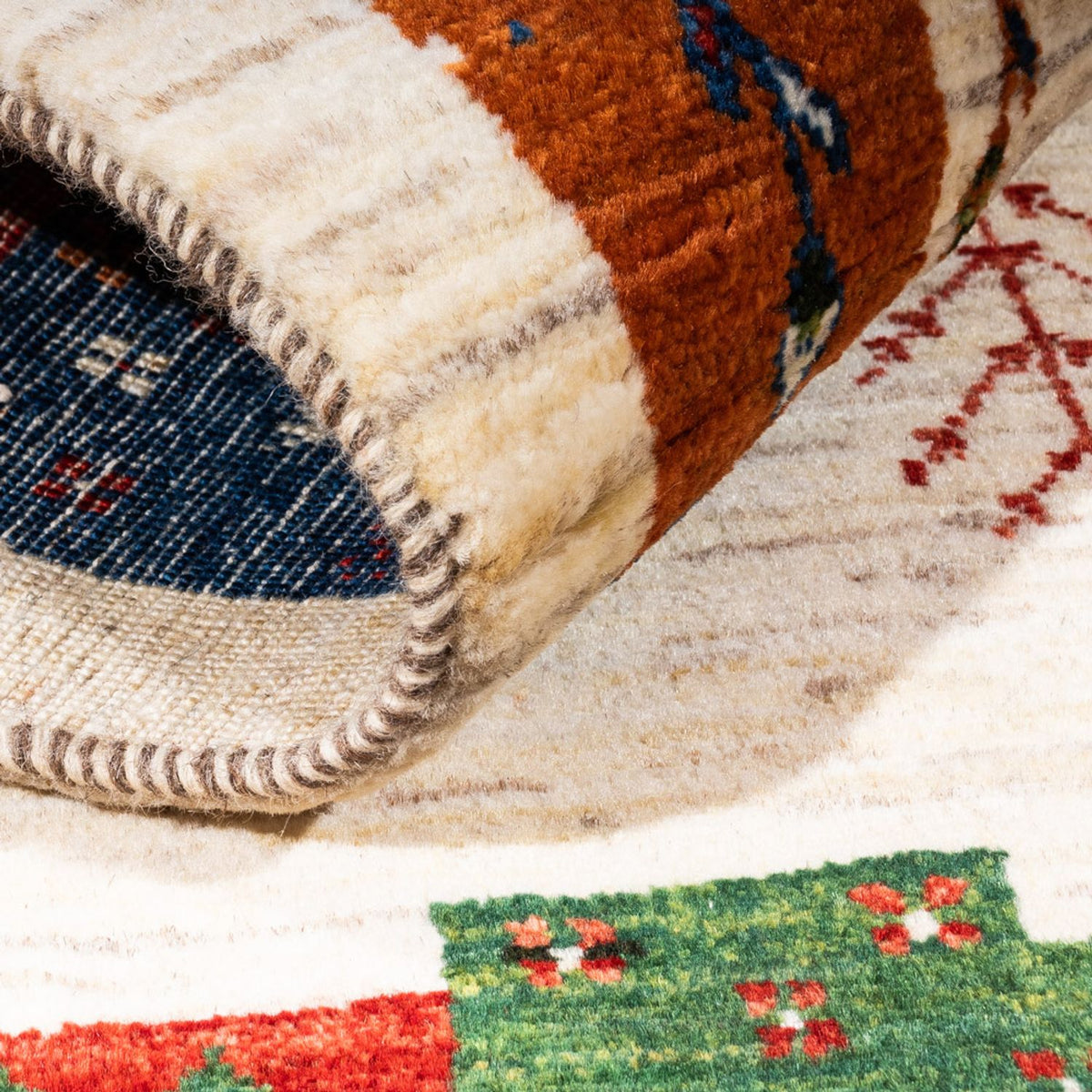 Dywan Gabbeh - Loribaft Perski - Royal - 135 x 83 cm - wielokolorowy