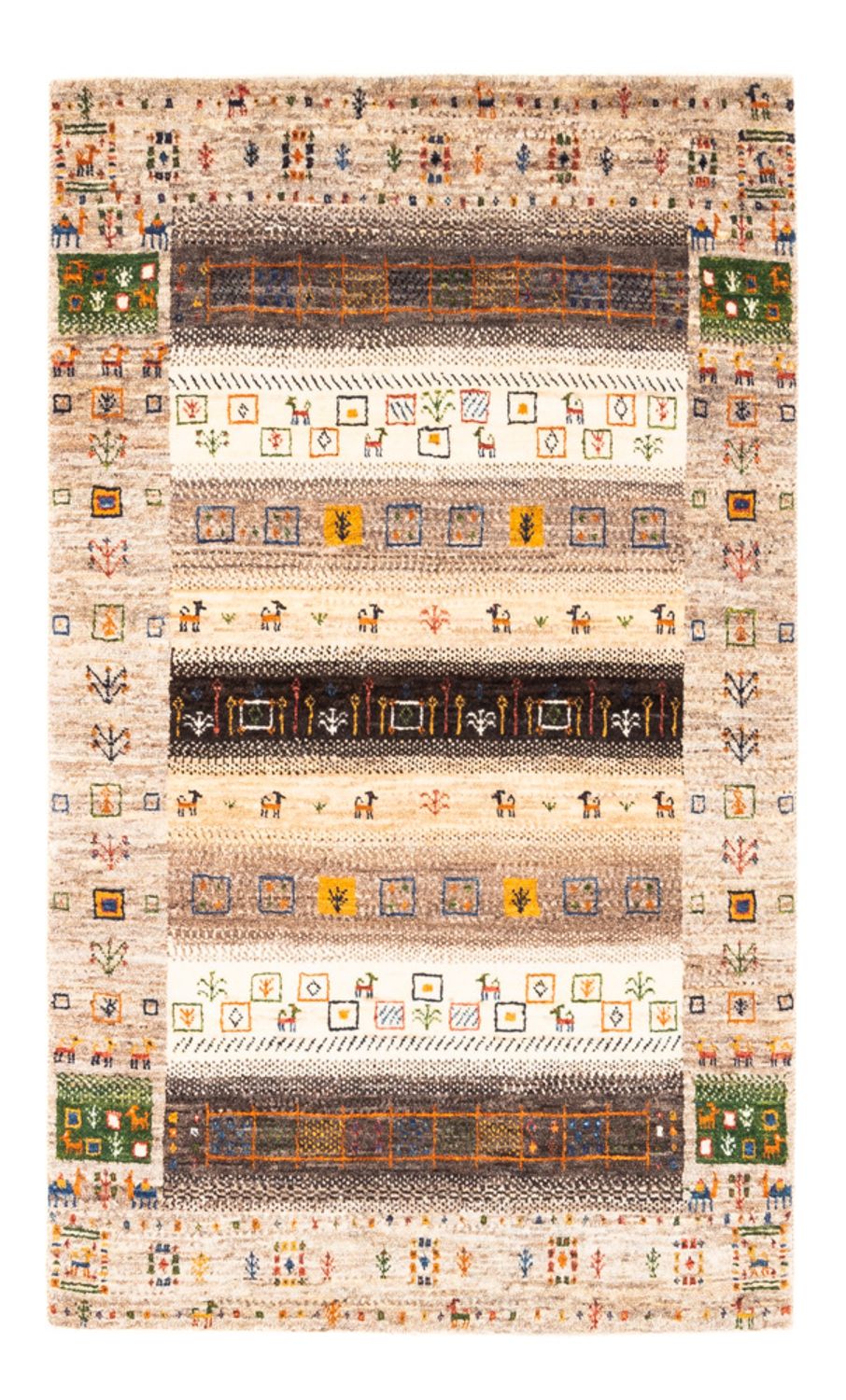 Dywan Gabbeh - Loribaft Perski - Royal - 135 x 87 cm - wielokolorowy