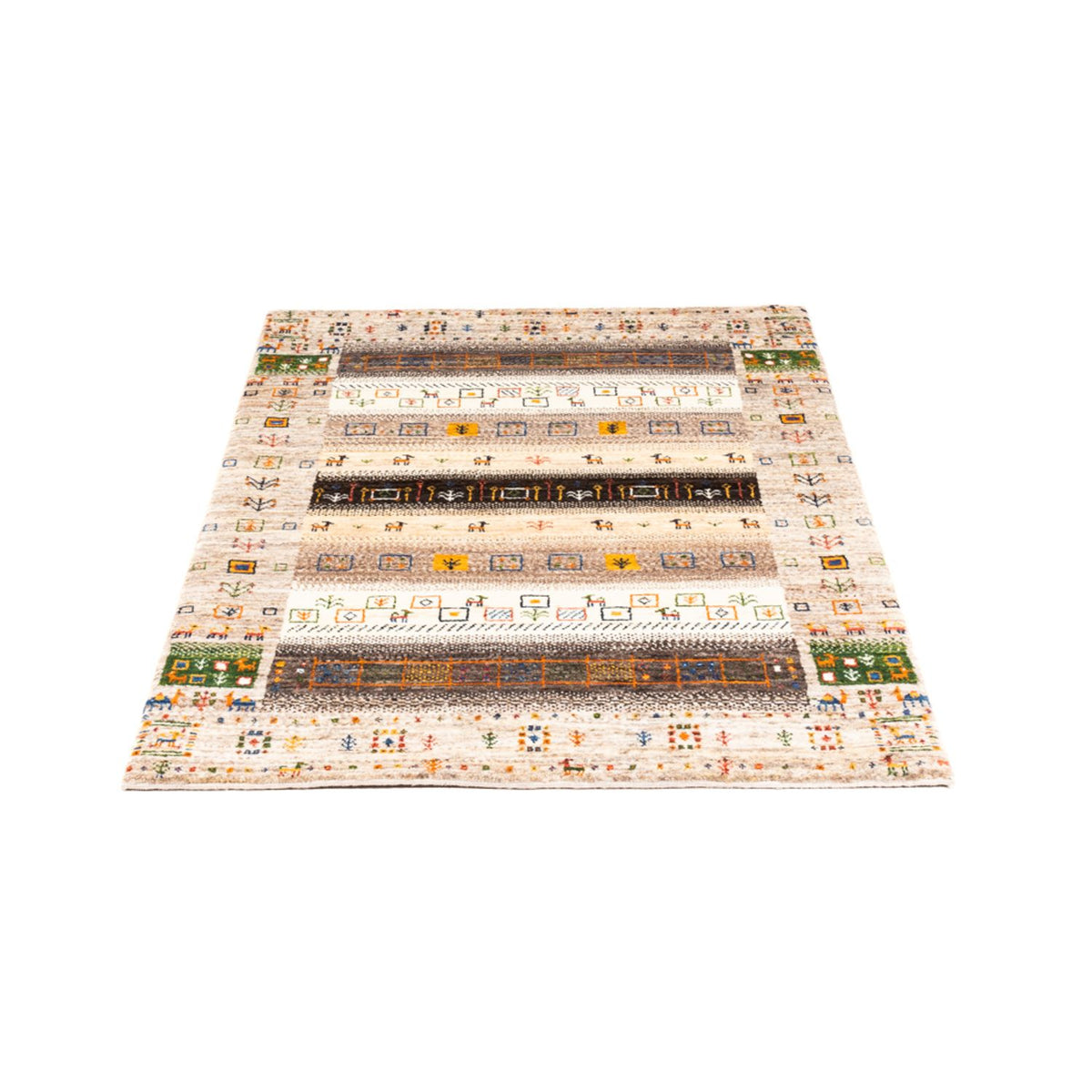 Dywan Gabbeh - Loribaft Perski - Royal - 135 x 87 cm - wielokolorowy