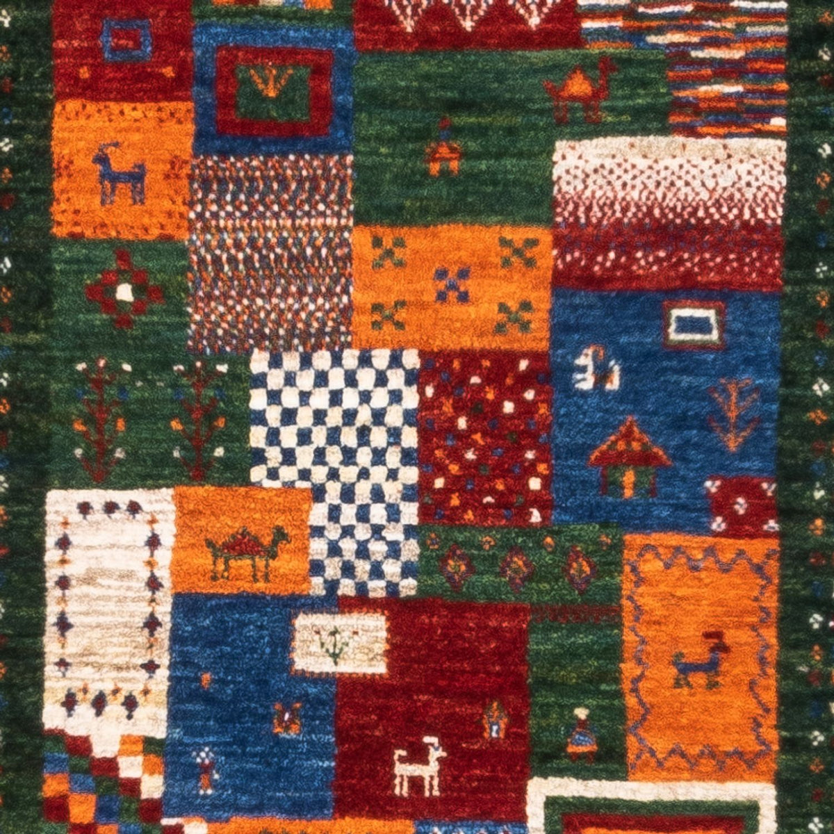 Dywan Gabbeh - Loribaft Perski - Royal - 126 x 81 cm - wielokolorowy