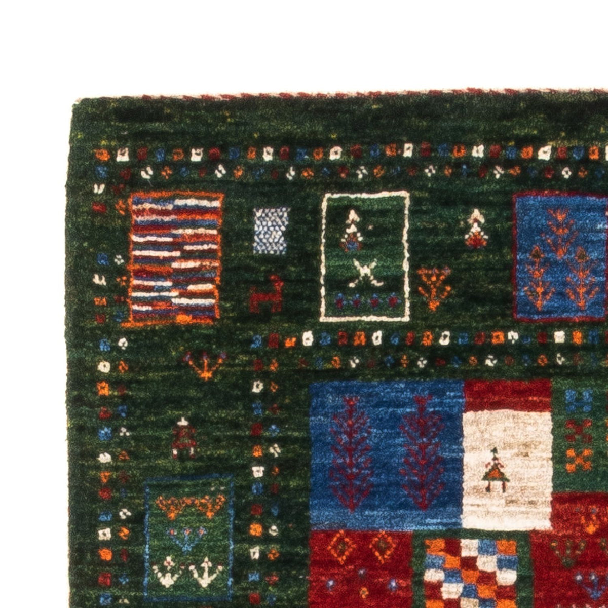 Dywan Gabbeh - Loribaft Perski - Royal - 126 x 81 cm - wielokolorowy