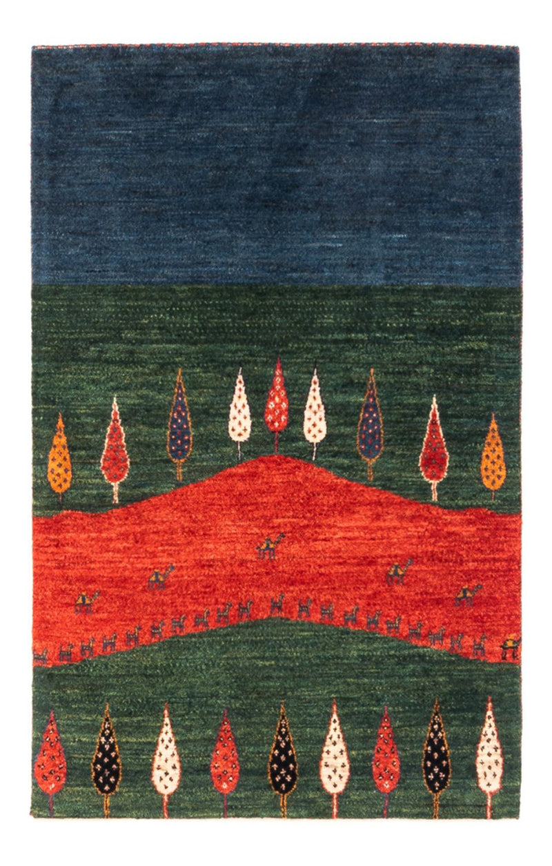 Dywan Gabbeh - Loribaft Perski - Royal - 126 x 82 cm - wielokolorowy