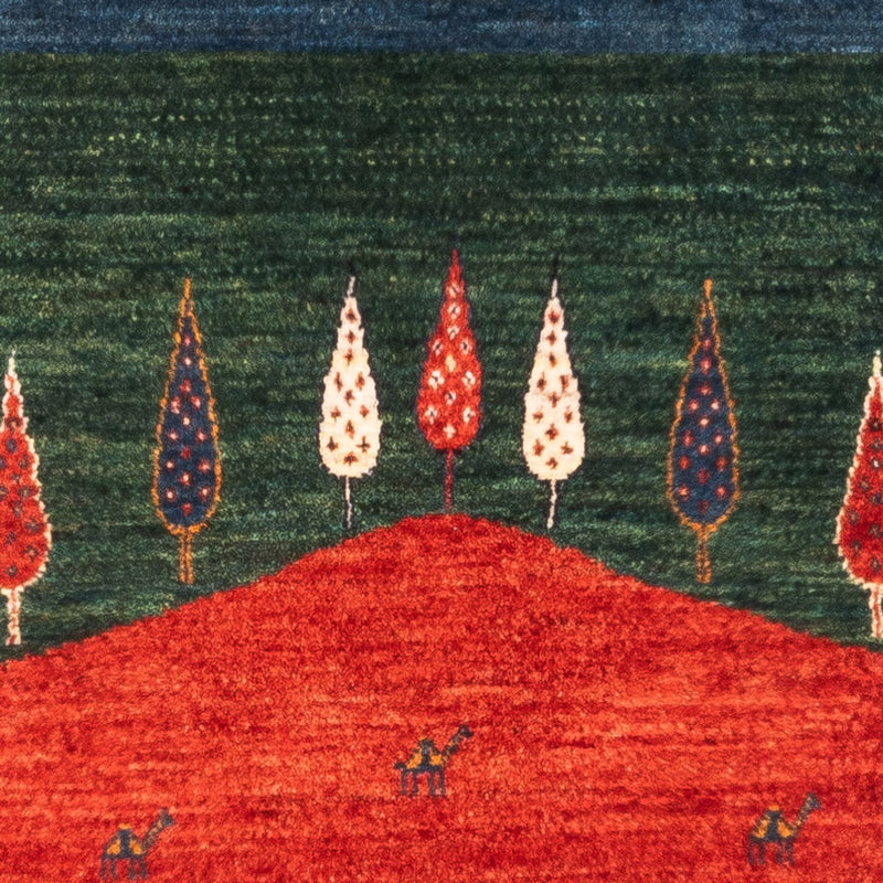 Dywan Gabbeh - Loribaft Perski - Royal - 126 x 82 cm - wielokolorowy