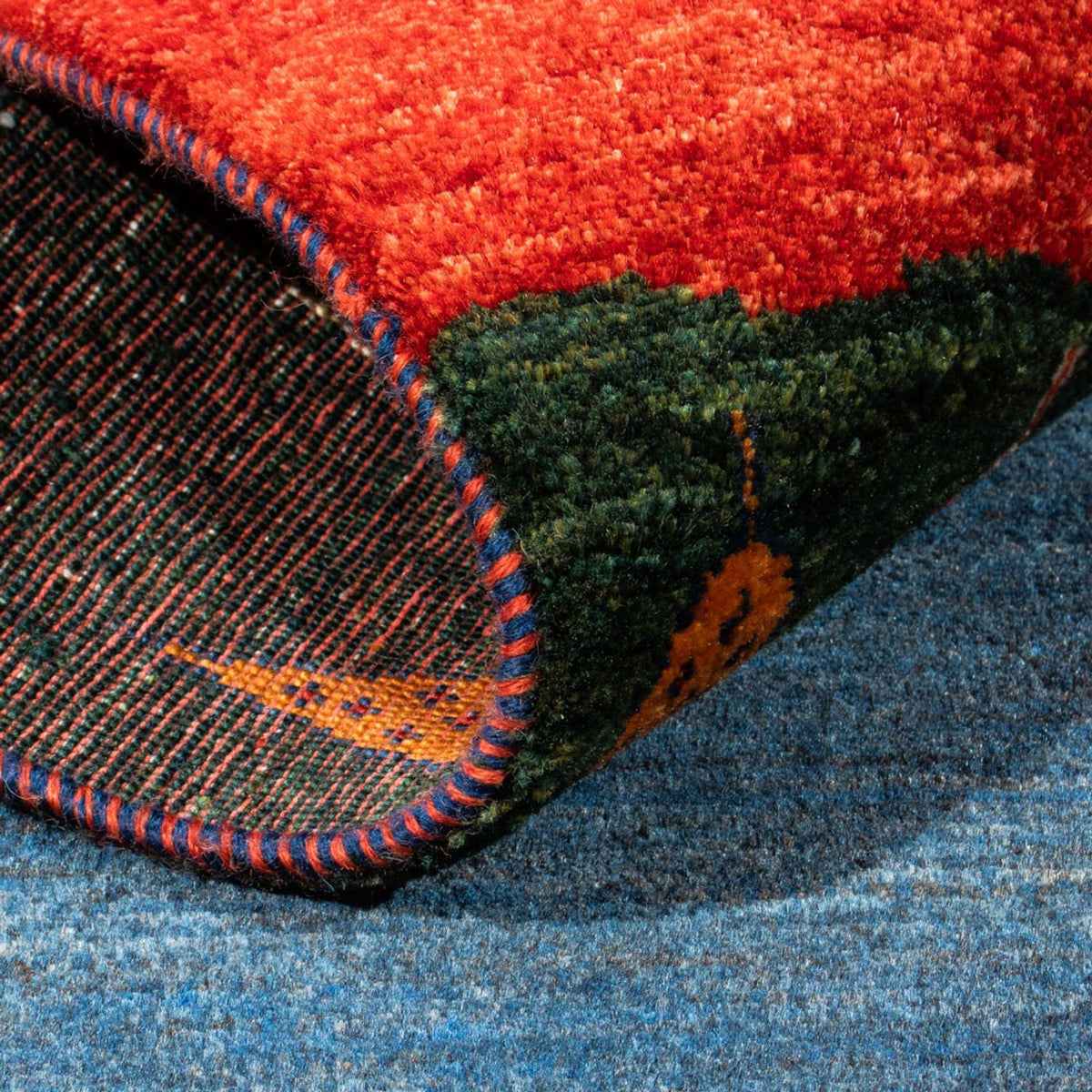 Dywan Gabbeh - Loribaft Perski - Royal - 126 x 82 cm - wielokolorowy