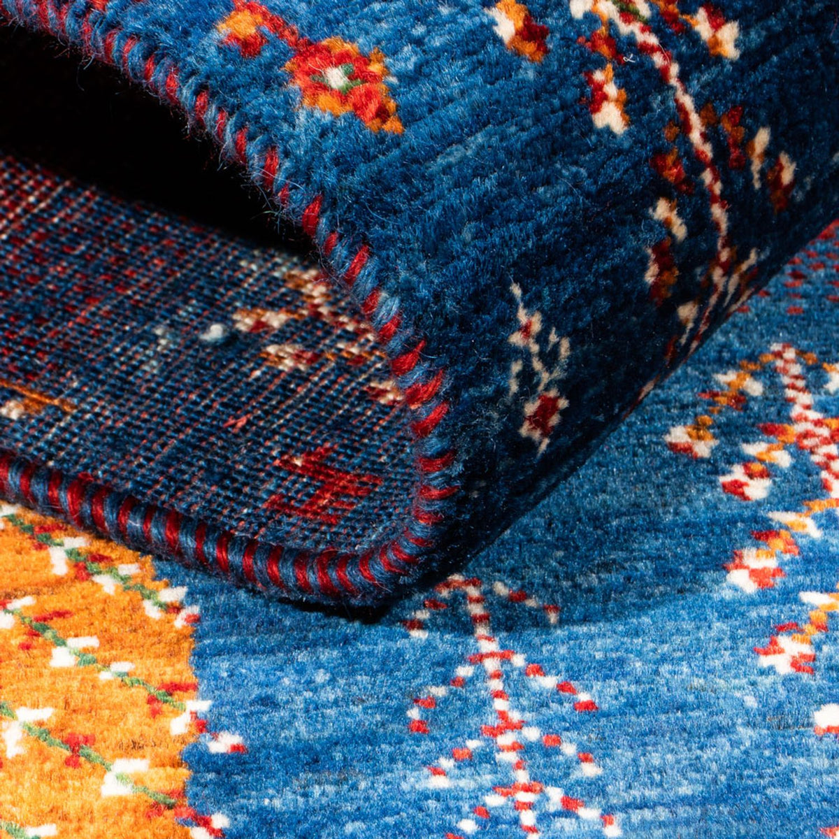 Dywan Gabbeh - Loribaft Perski - Royal - 130 x 82 cm - wielokolorowy