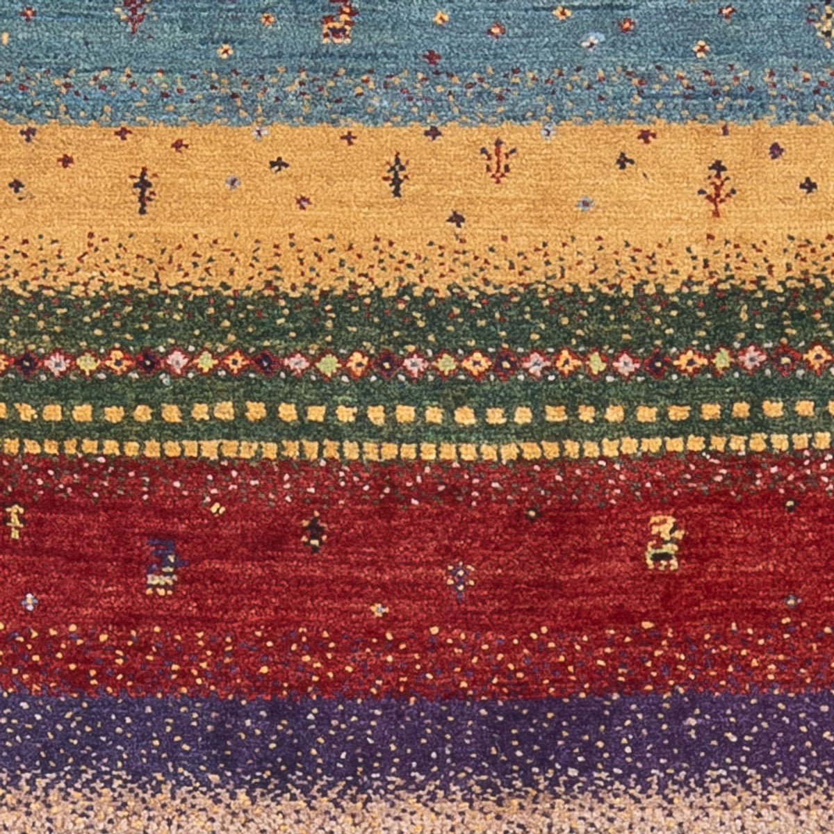 Dywan Gabbeh - Loribaft Perski - Royal - 130 x 85 cm - wielokolorowy