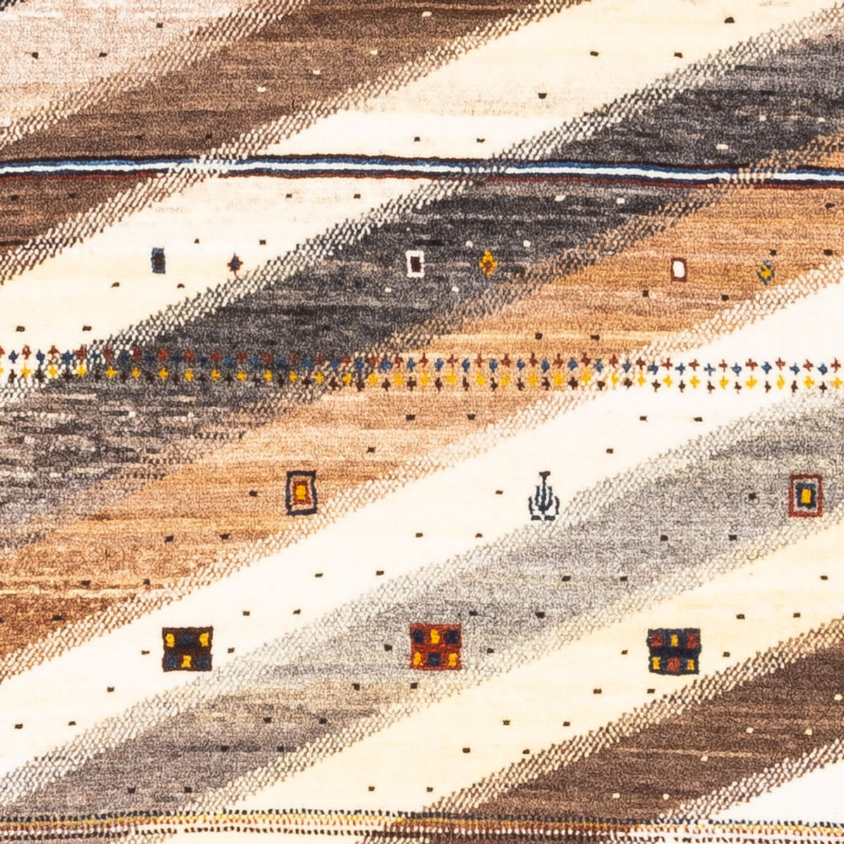 Dywan Gabbeh - Loribaft Perski - Royal - 120 x 80 cm - wielokolorowy