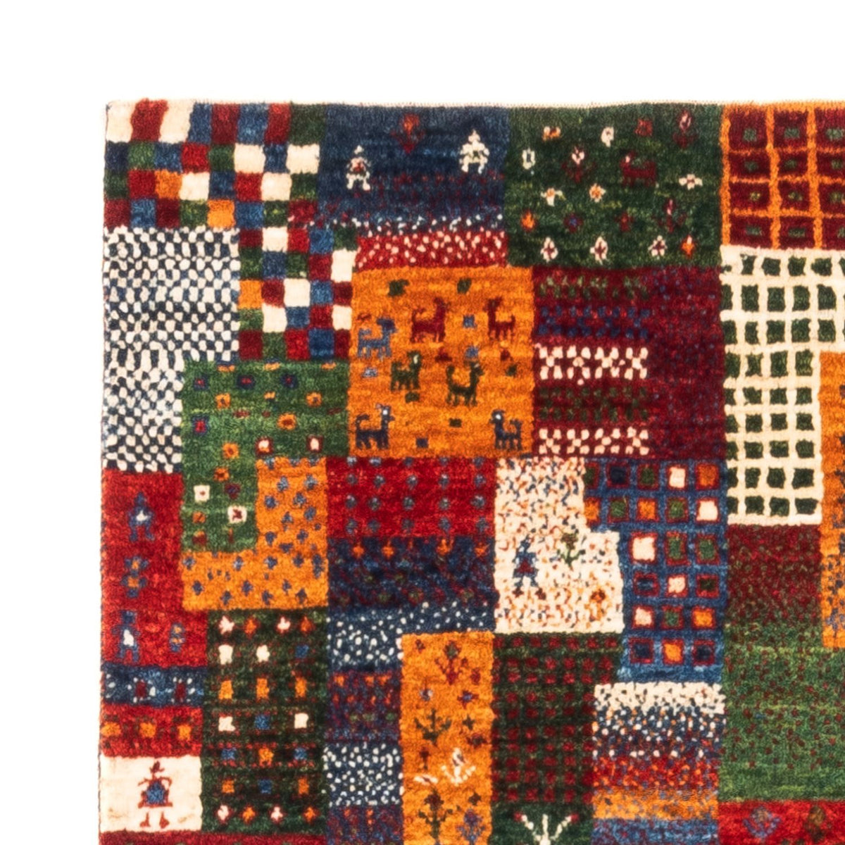 Dywan Gabbeh - Loribaft Perski - Royal - 134 x 85 cm - wielokolorowy