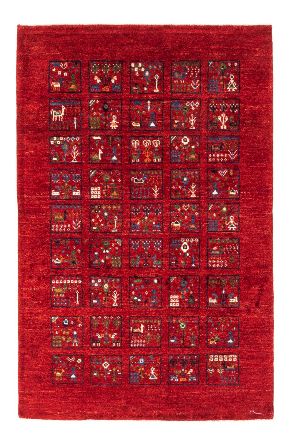 Dywan Gabbeh - Loribaft Perski - Royal - 124 x 82 cm - wielokolorowy