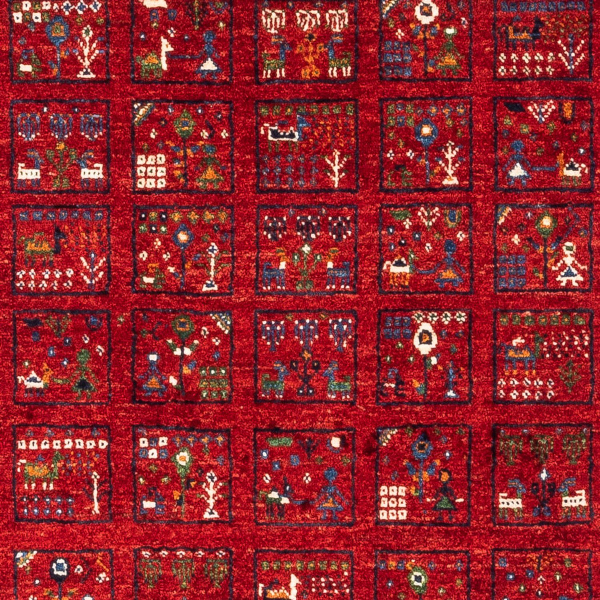 Dywan Gabbeh - Loribaft Perski - Royal - 124 x 82 cm - wielokolorowy