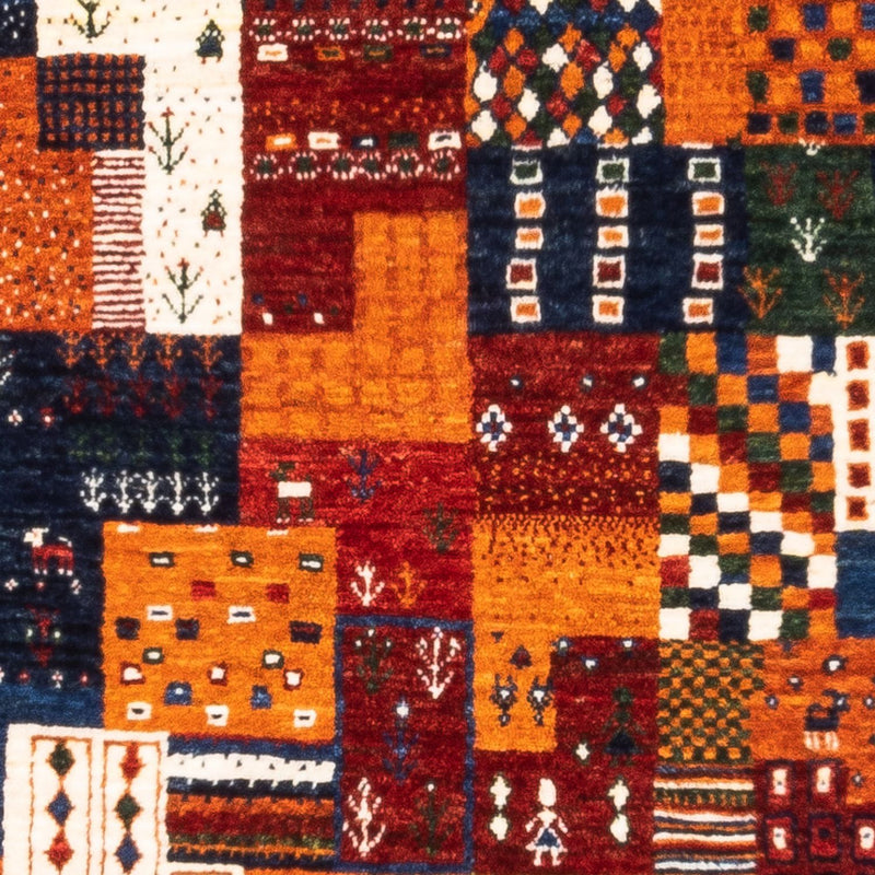 Dywan Gabbeh - Loribaft Perski - Royal - 125 x 93 cm - wielokolorowy