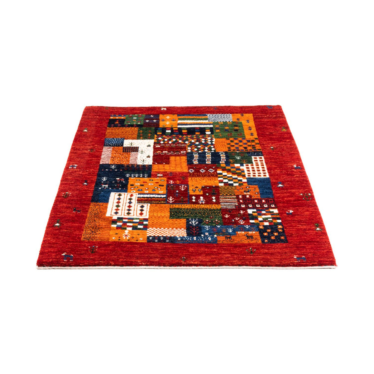 Dywan Gabbeh - Loribaft Perski - Royal - 125 x 93 cm - wielokolorowy