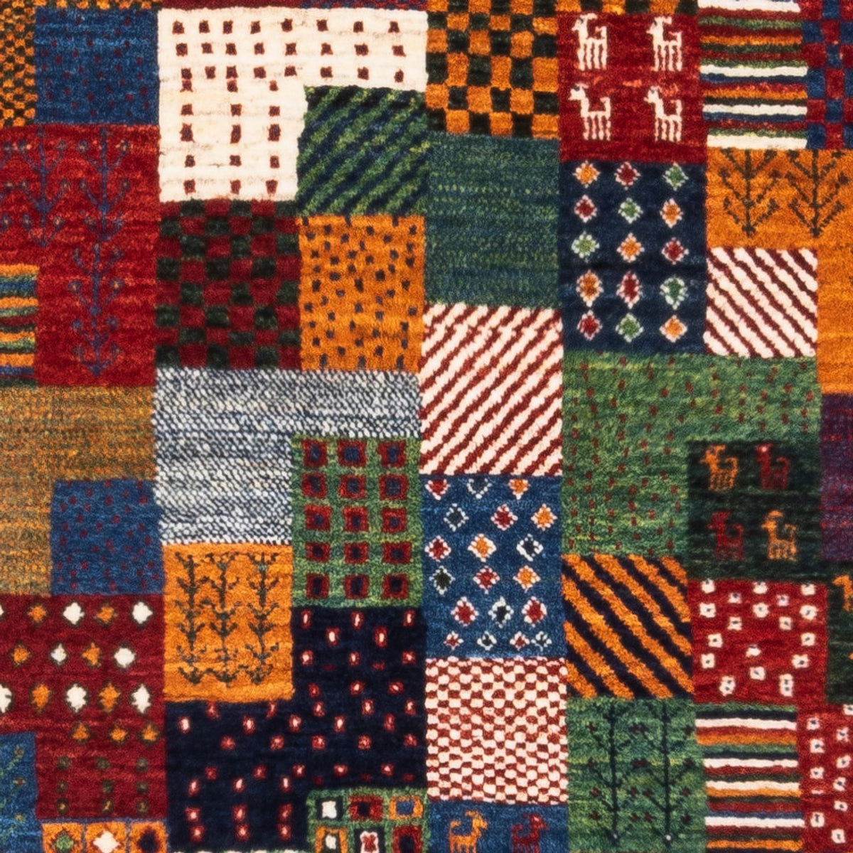 Dywan Gabbeh - Loribaft Perski - Royal - 124 x 85 cm - wielokolorowy