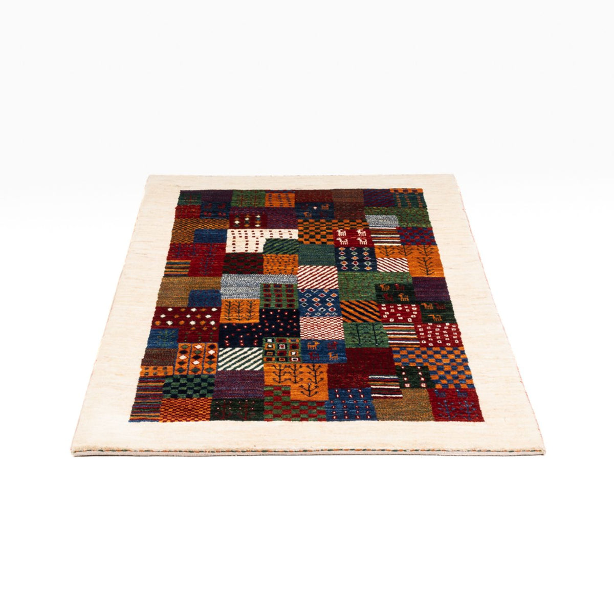 Dywan Gabbeh - Loribaft Perski - Royal - 124 x 85 cm - wielokolorowy