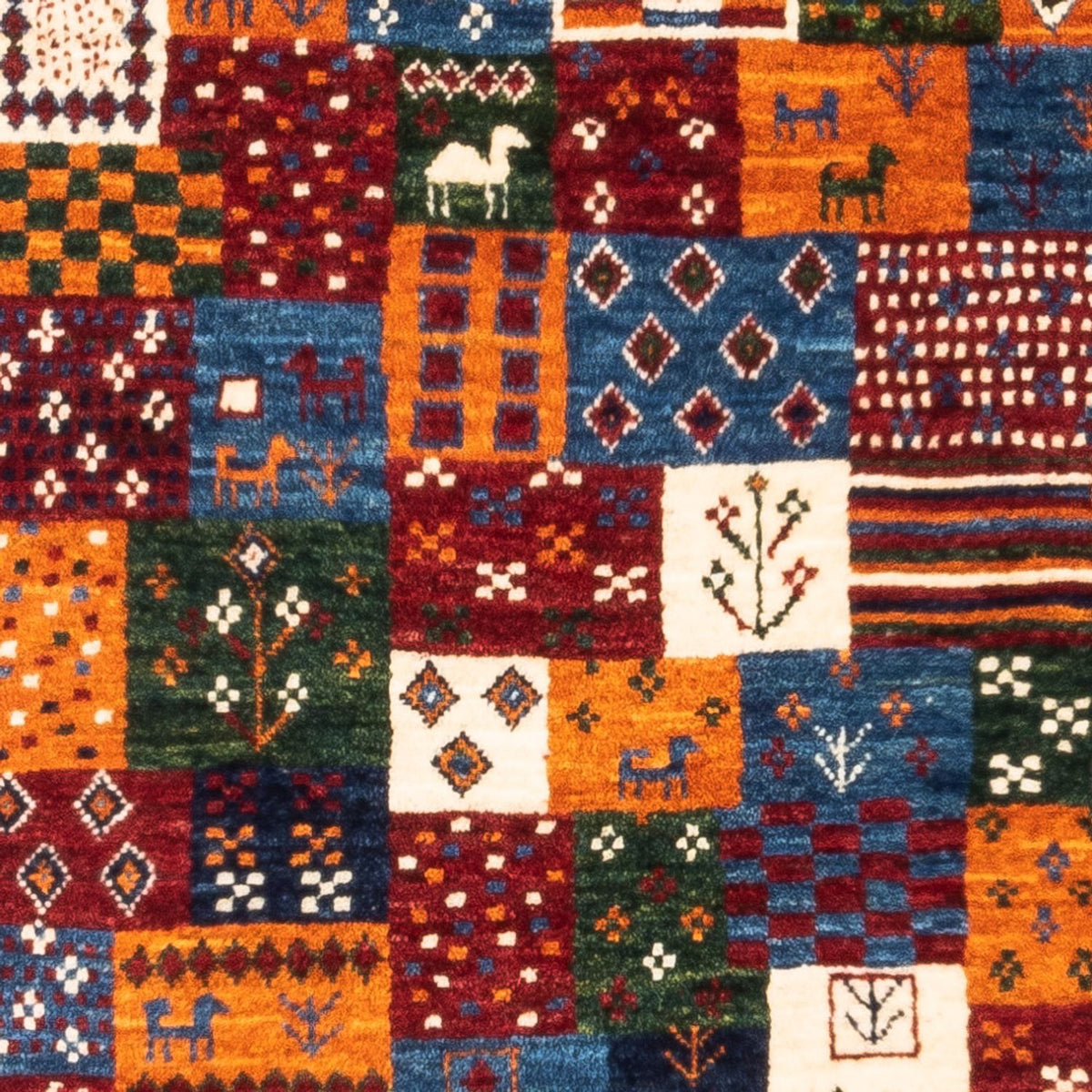 Dywan Gabbeh - Loribaft Perski - Royal - 128 x 87 cm - wielokolorowy