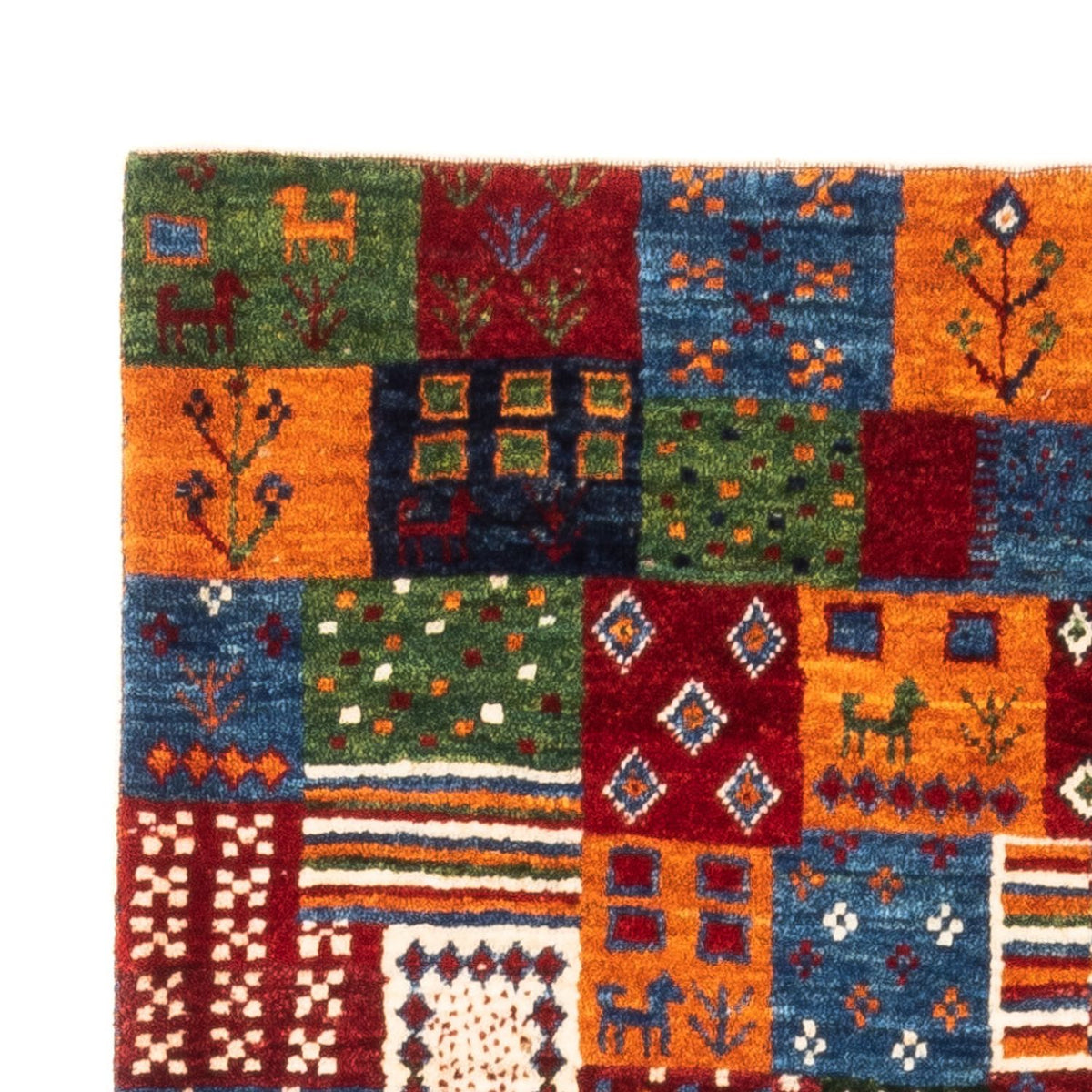 Dywan Gabbeh - Loribaft Perski - Royal - 128 x 87 cm - wielokolorowy