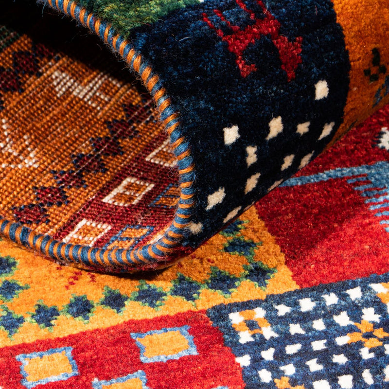 Dywan Gabbeh - Loribaft Perski - Royal - 128 x 87 cm - wielokolorowy