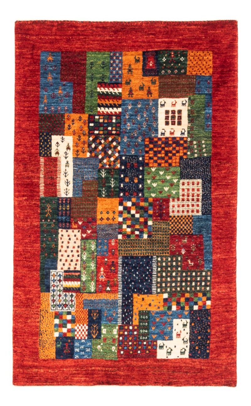 Dywan Gabbeh - Loribaft Perski - Royal - 129 x 81 cm - wielokolorowy