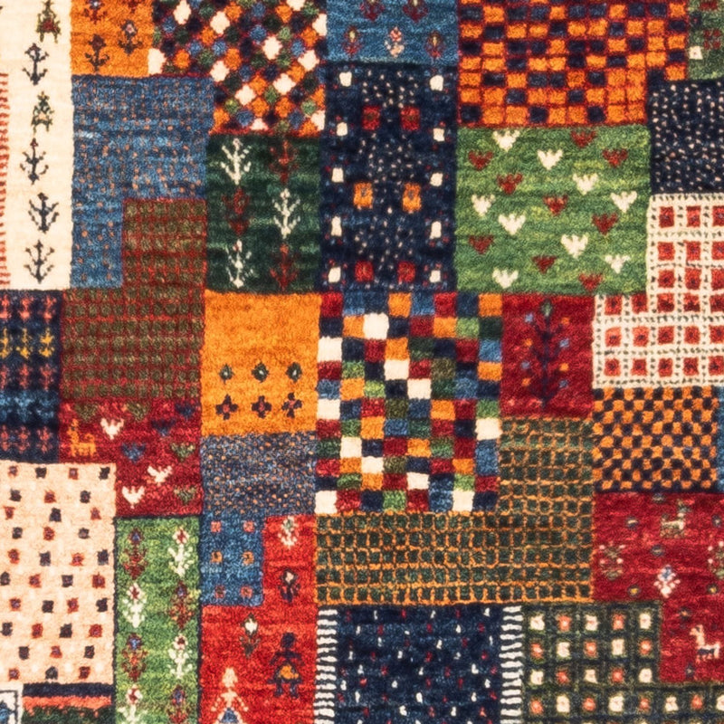 Dywan Gabbeh - Loribaft Perski - Royal - 129 x 81 cm - wielokolorowy