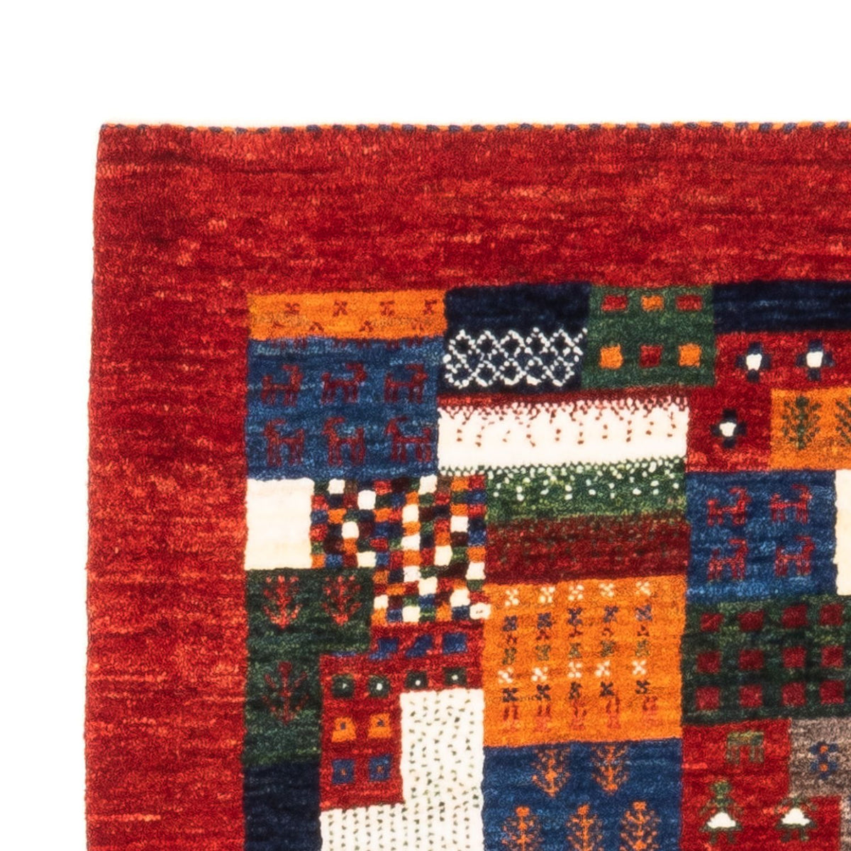 Dywan Gabbeh - Loribaft Perski - Royal - 128 x 85 cm - wielokolorowy