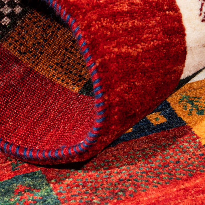 Dywan Gabbeh - Loribaft Perski - Royal - 128 x 85 cm - wielokolorowy