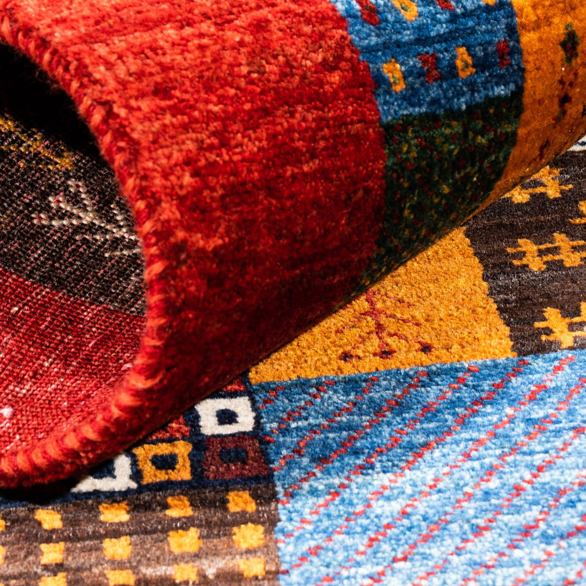 Gabbeh Teppich - Loribaft Perser - Royal - 146 x 97 cm - mehrfarbig