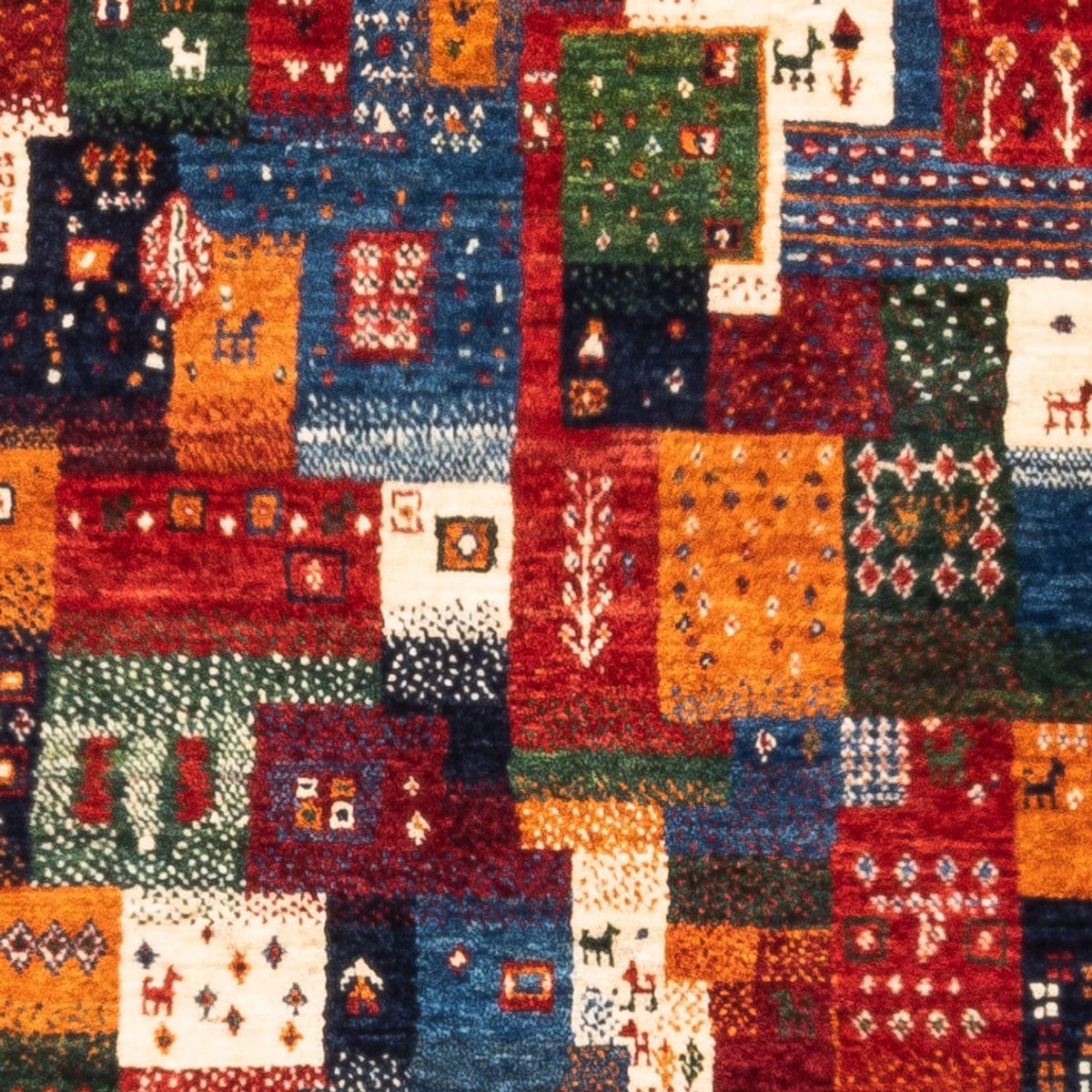 Dywan Gabbeh - Loribaft Perski - Royal - 127 x 84 cm - wielokolorowy