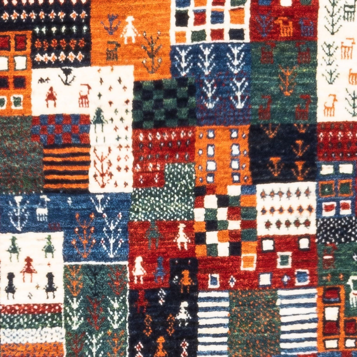 Dywan Gabbeh - Loribaft Perski - Royal - 125 x 83 cm - wielokolorowy