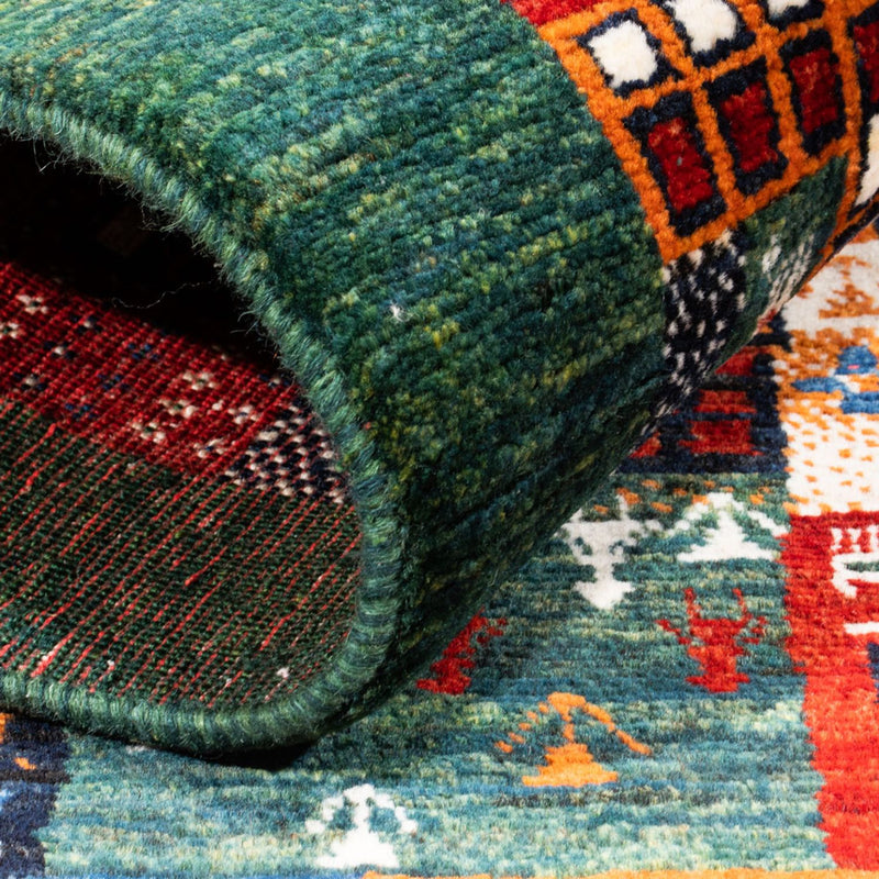 Dywan Gabbeh - Loribaft Perski - Royal - 125 x 83 cm - wielokolorowy