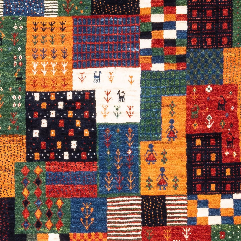 Dywan Gabbeh - Loribaft Perski - Royal - 118 x 84 cm - wielokolorowy